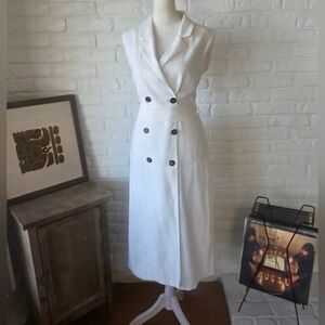 100% Cotton Belted Blazer Dress, Reserved, Quiet Luxury, Work-to-Dinner